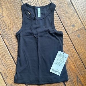 NWT Lululemon Align Racerback Waist Length Tank - Black - Size 0